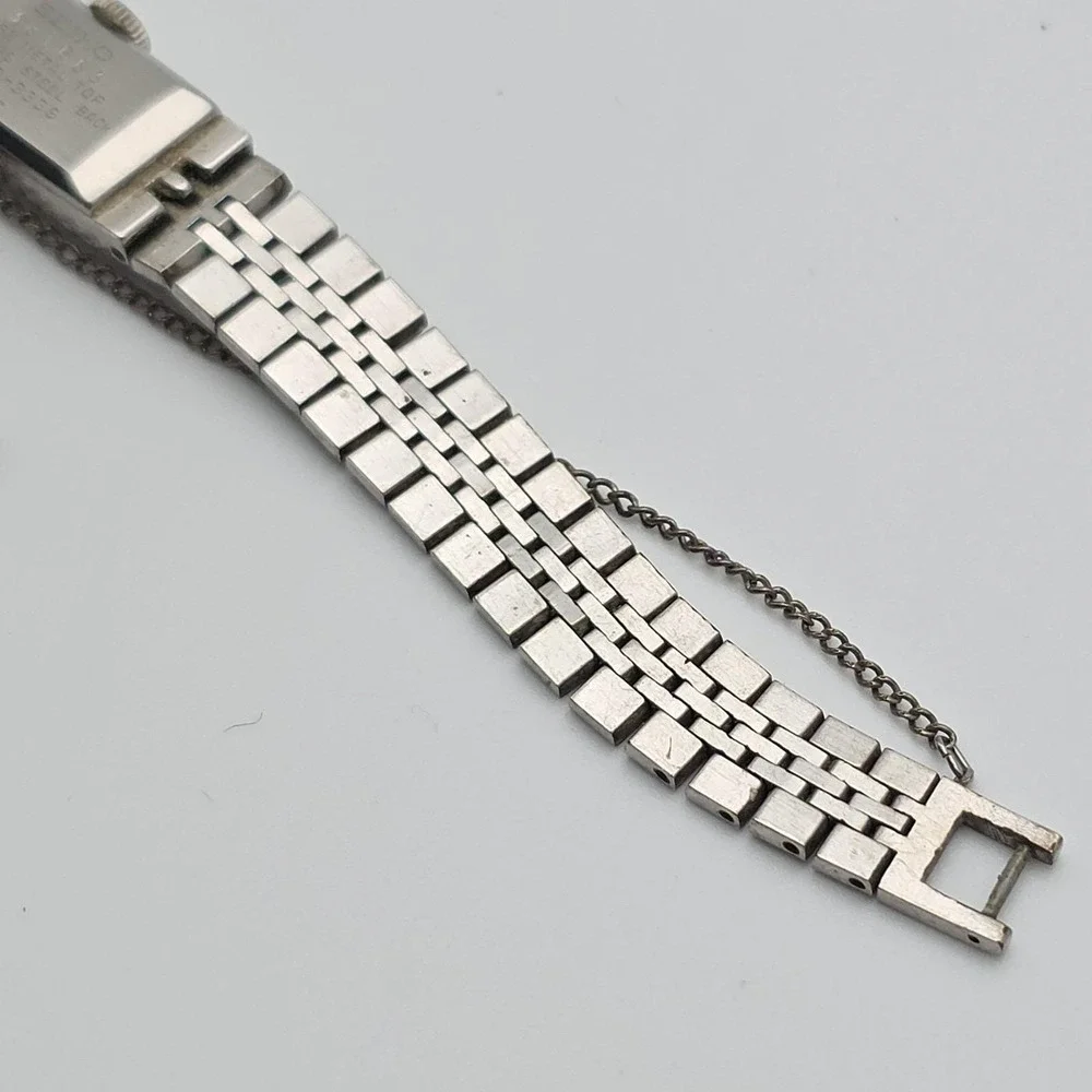 Vtg‎ SEIKO Ladies Watch 1520-3339 Manual Wind Analog Silver Tone Band Dainty